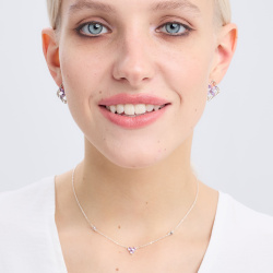 INFANTA Серьги Principessa Marchese с аметистами в серебре