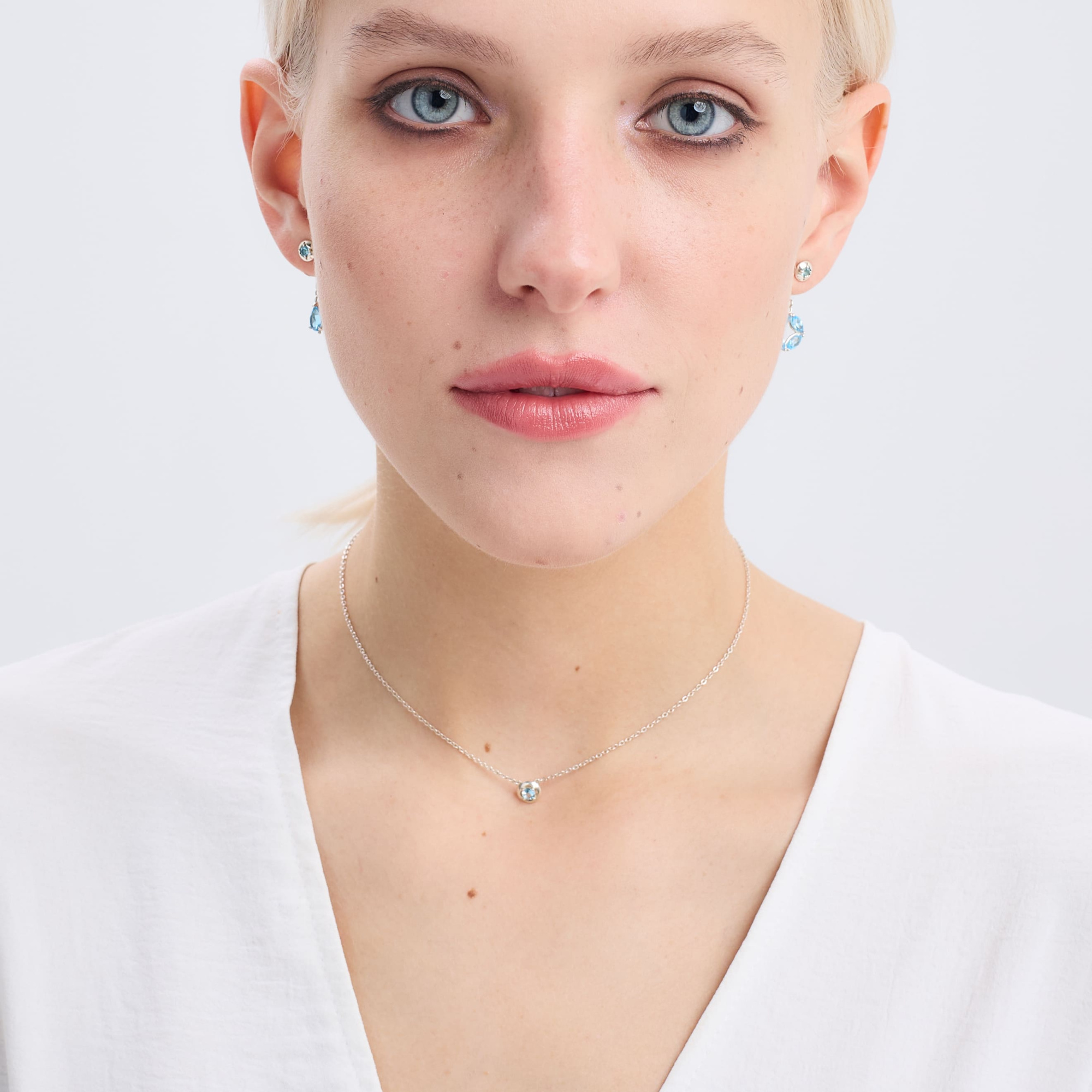 INFANTA Чокер Principessa Cerchio с топазом в серебре