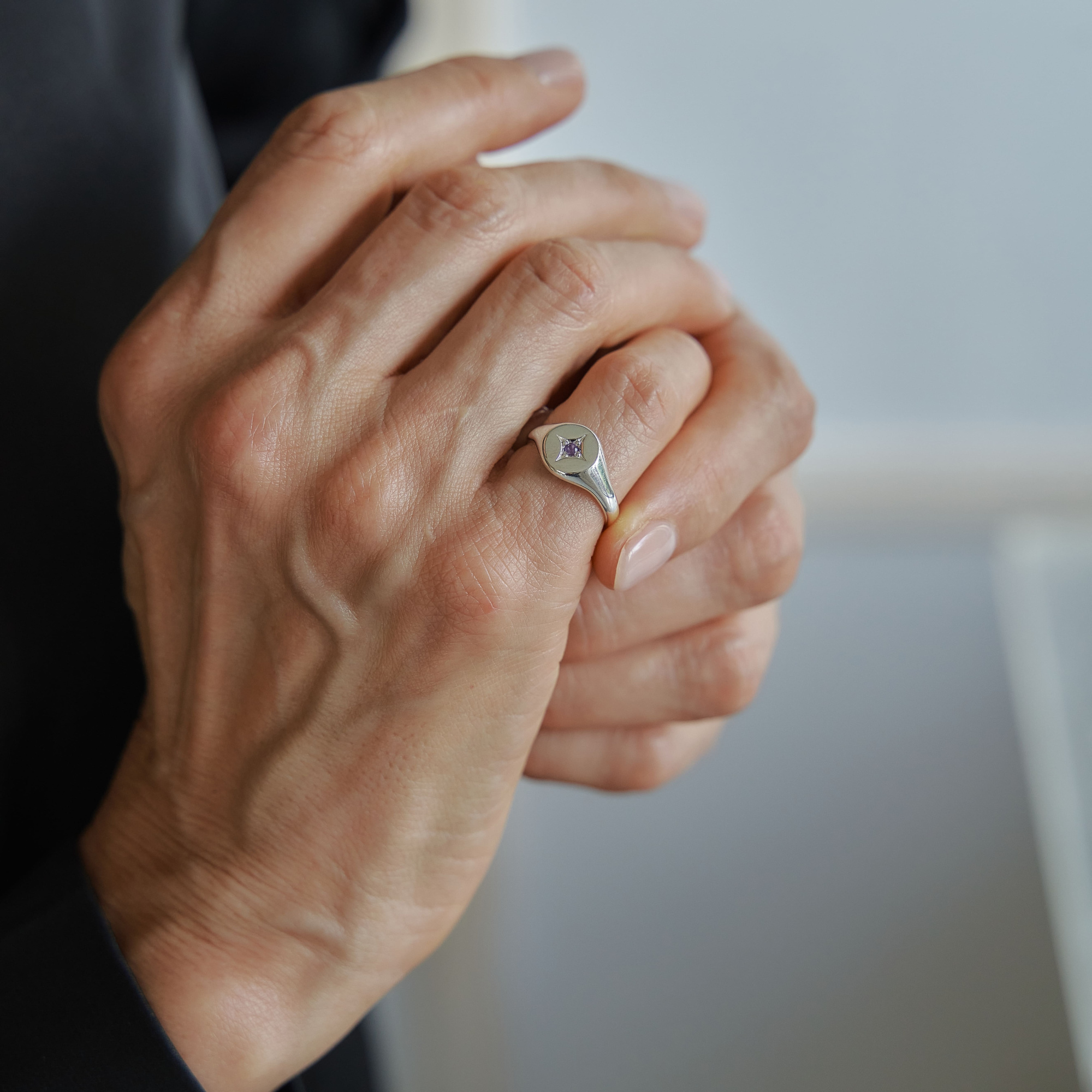 INFANTA Кольцо печатка Principessa Sigillo с аметистом