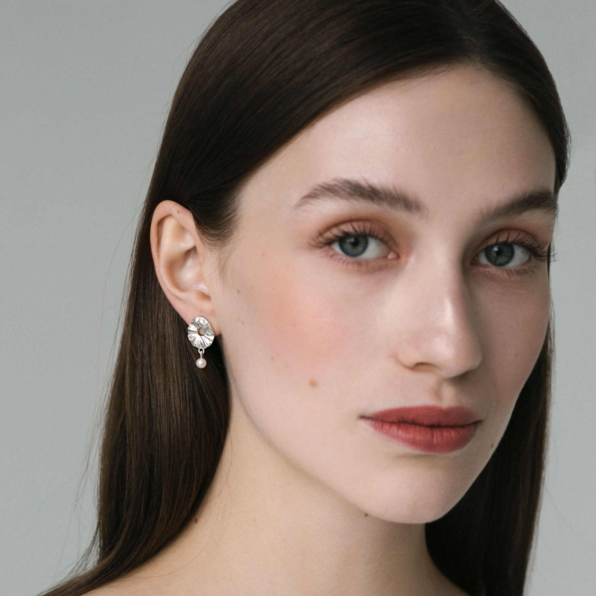 EKATERINA TOLSTAYA Серьги Атоллы мини с жемчугом