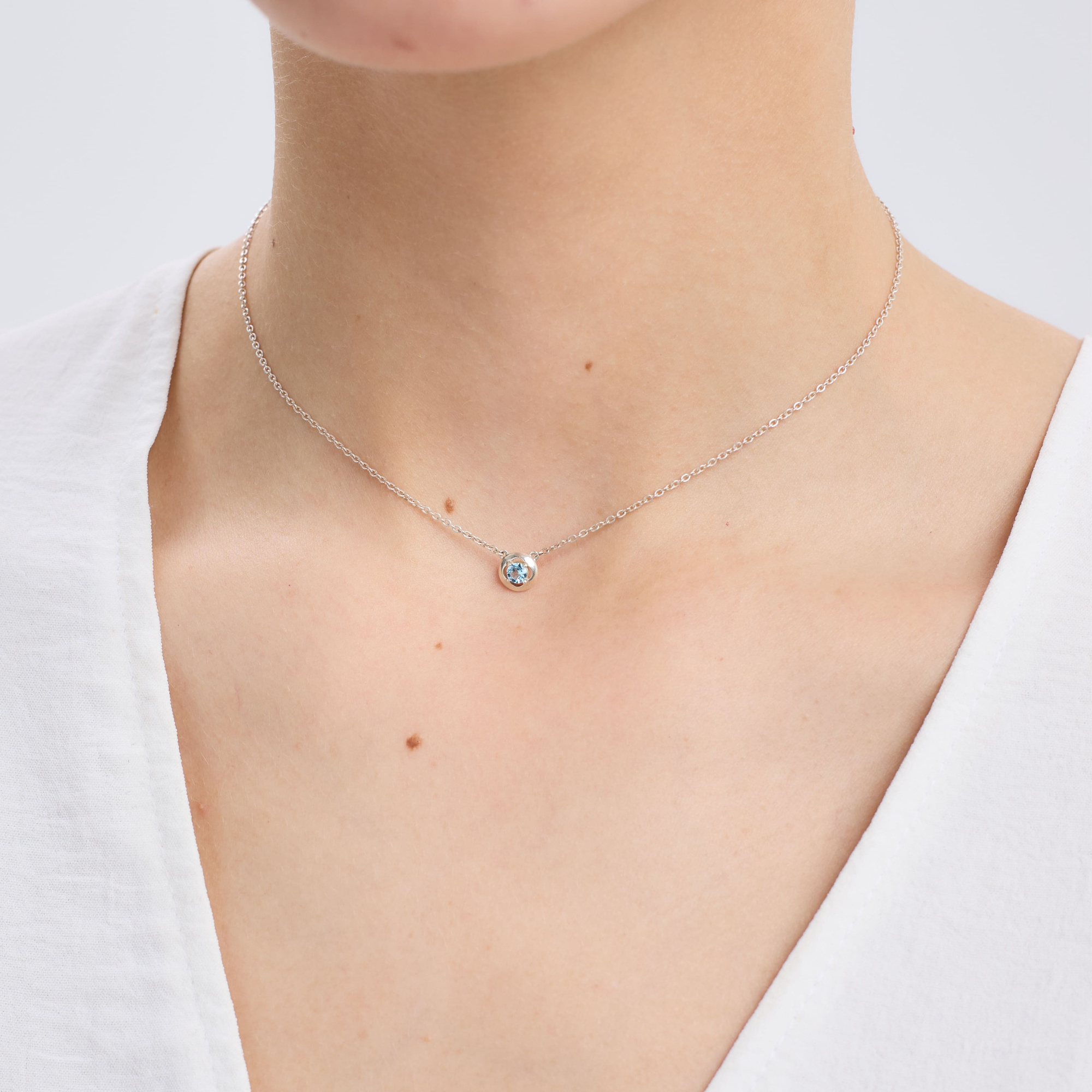 INFANTA Чокер Principessa Cerchio с топазом в серебре