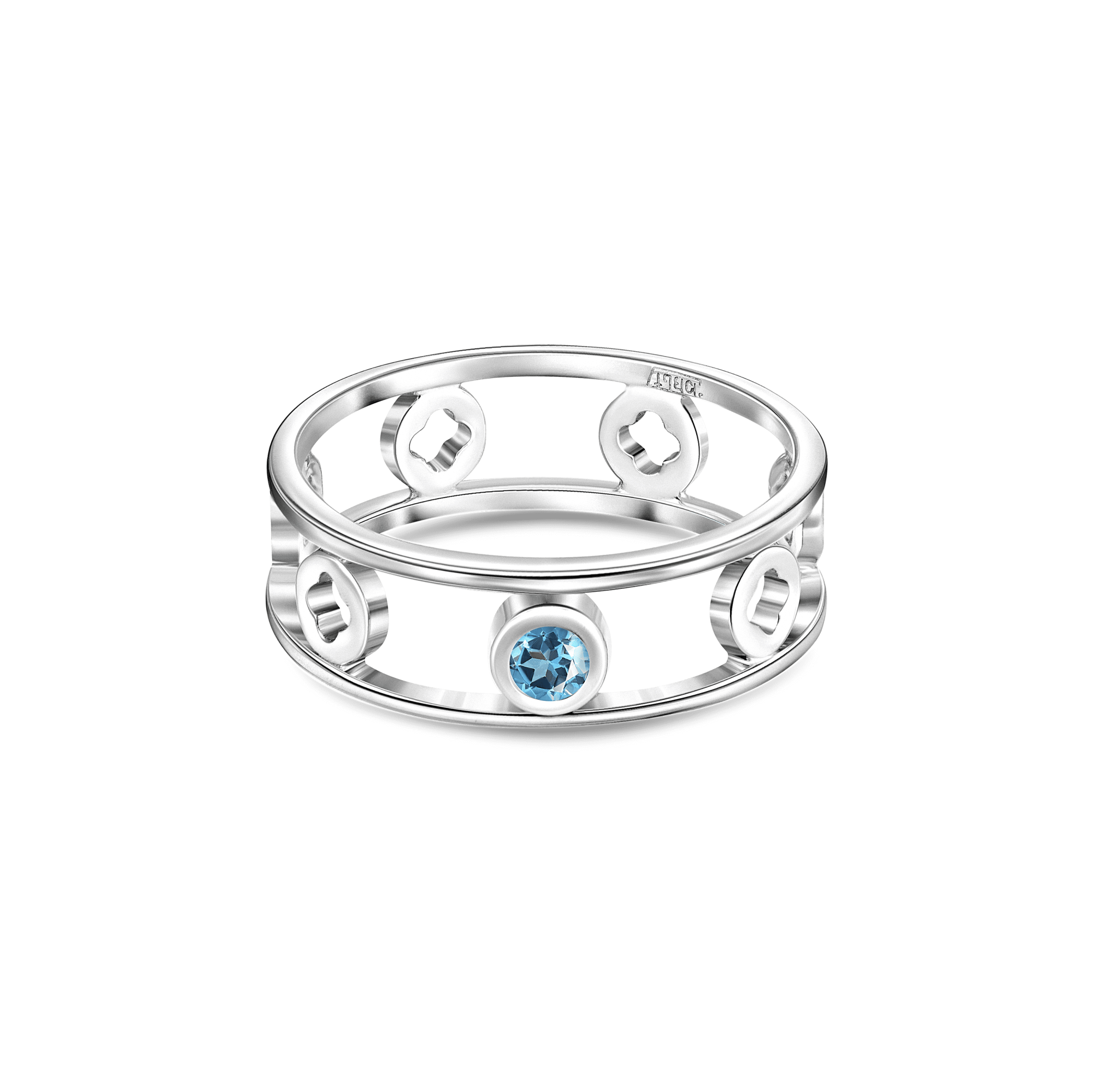 INFANTA Кольцо двойное Principessa Tamburello с топазом