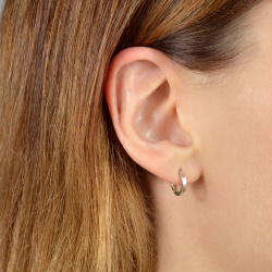 INFANTA Серьги круглые Base 8 на 8 серебро