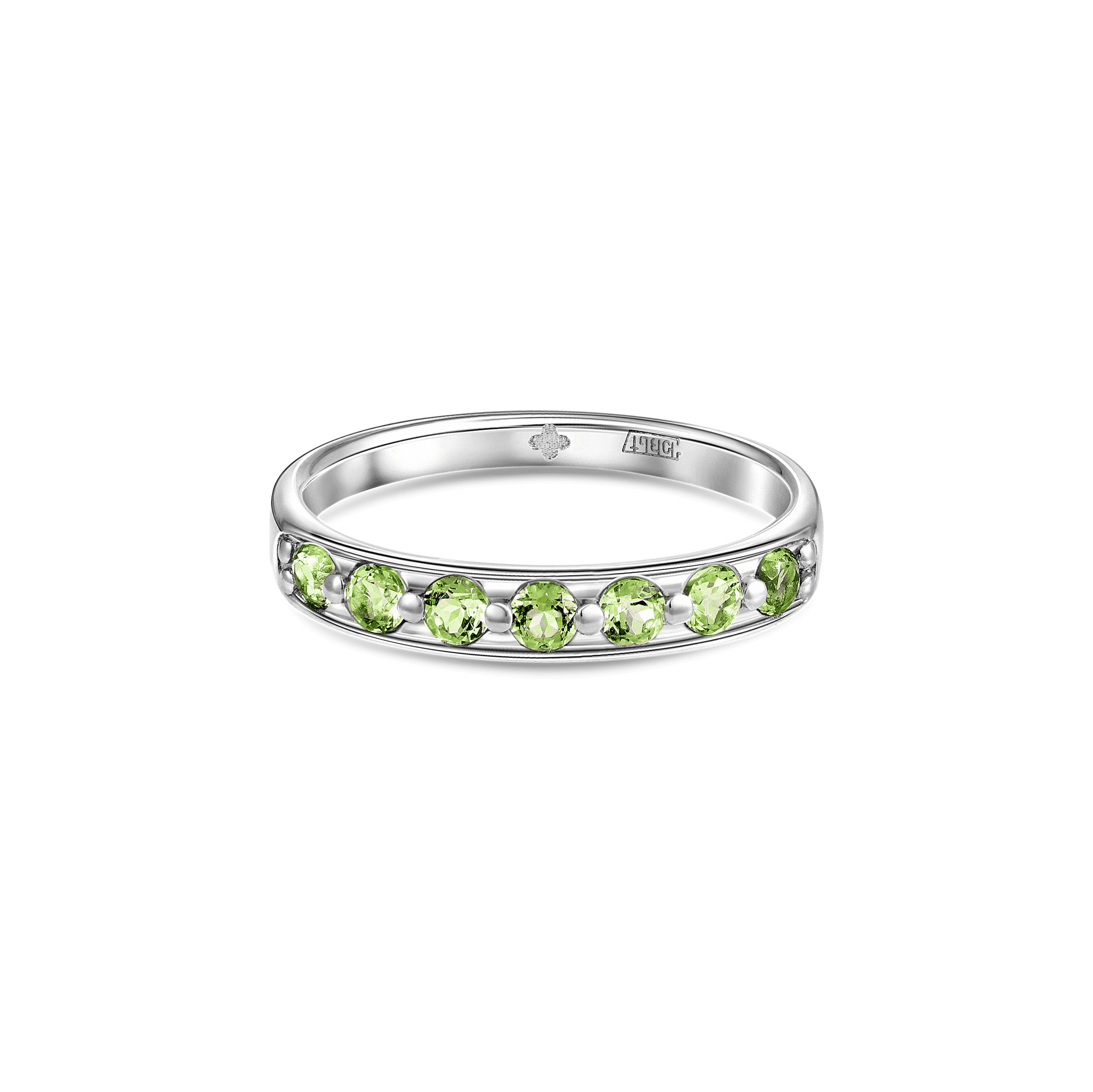 INFANTA Кольцо дорожка Principessa Traccia с хризолитами в серебре