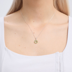 INFANTA Кулон Маркизы Principessa Marchese с хризолитами в серебре