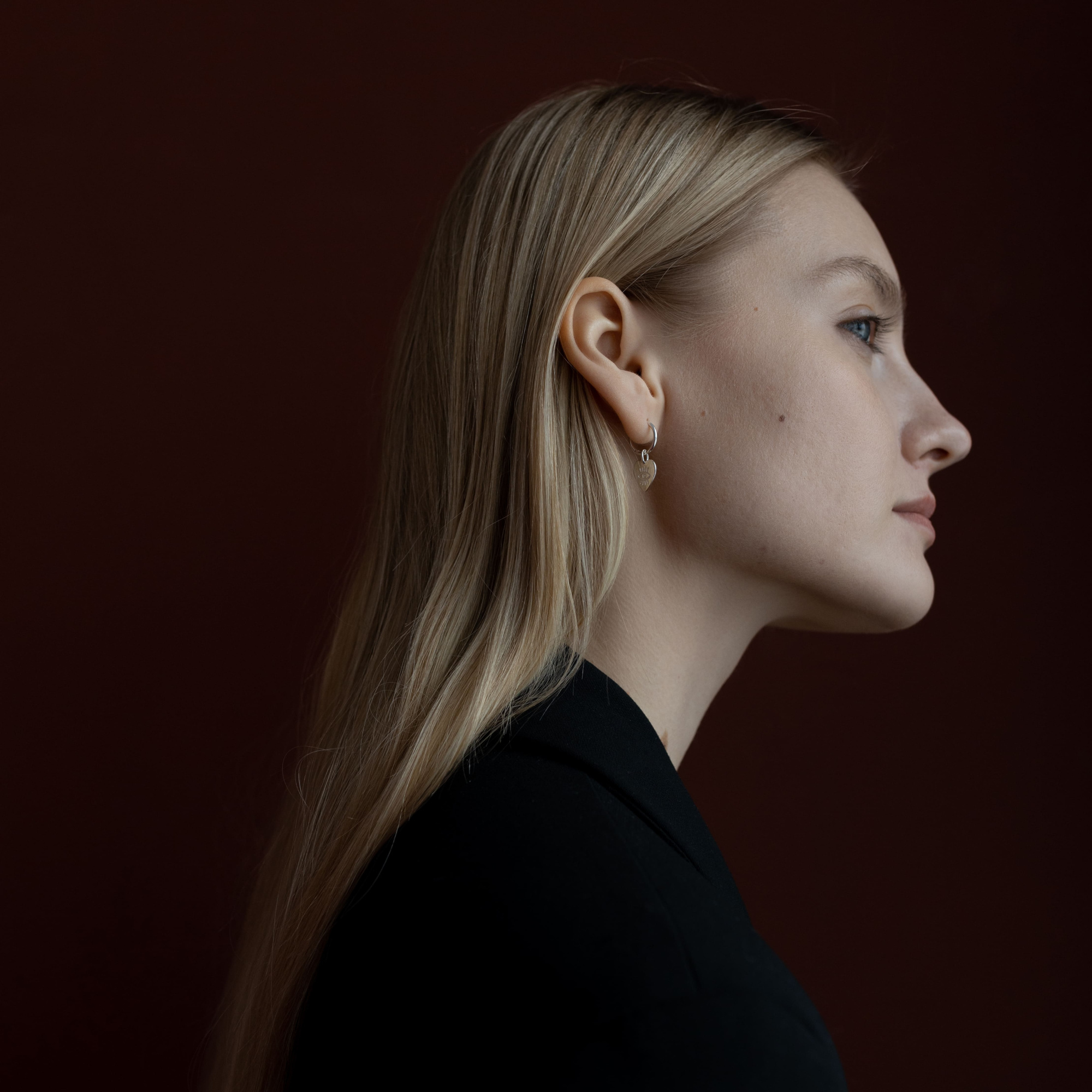 MS. MARBLE серьга Third eye серебро