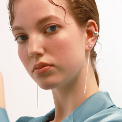 INFANTA Серьги-протяжки Stella 75 серебро