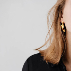 MS. MARBLE серьги Virtue позолота
