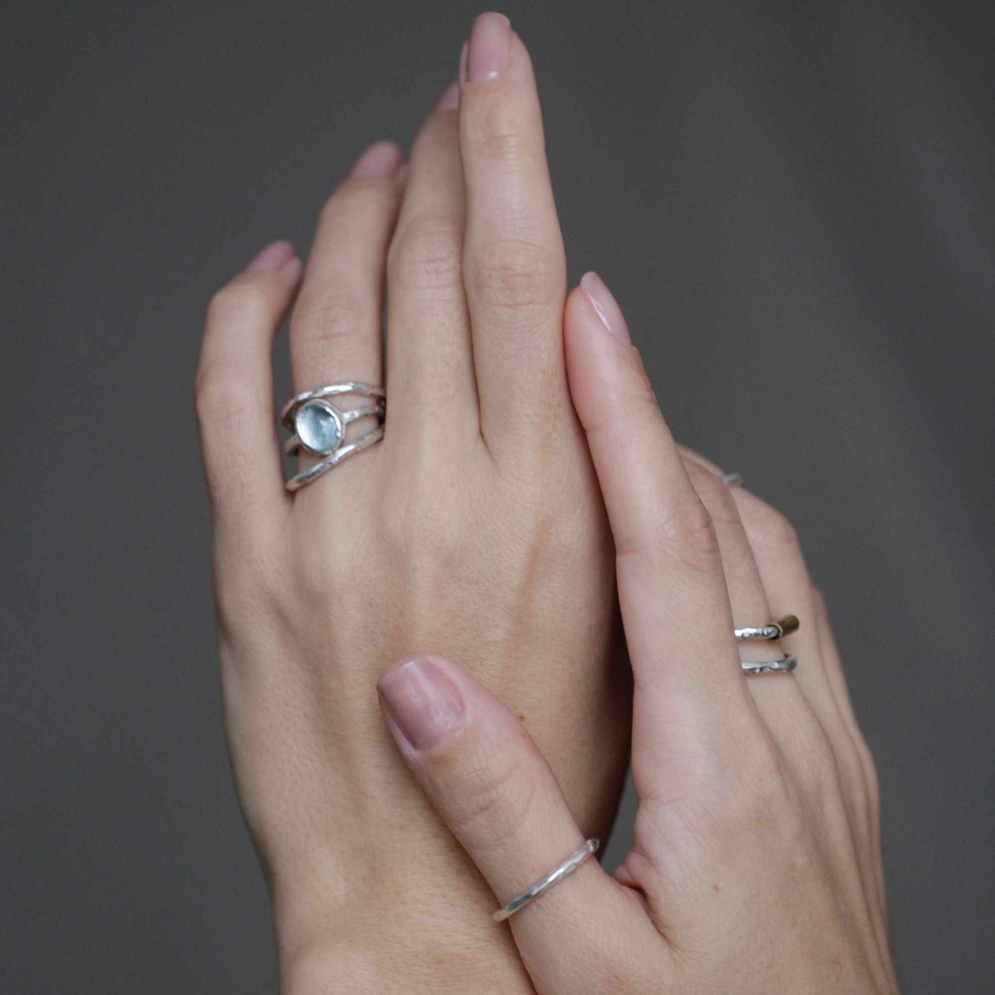 EKATERINA TOLSTAYA Кольцо с голубым топазом