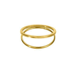 MS. MARBLE кольцо Karma двойное позолота