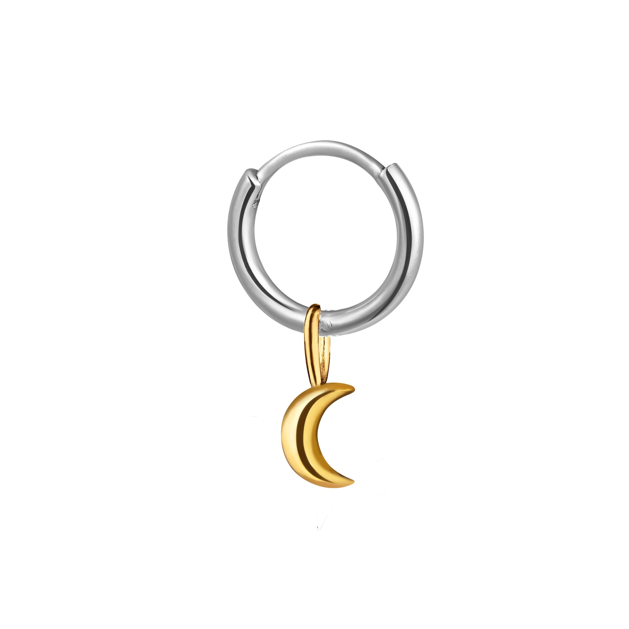 MS. MARBLE серьга Ma с луной MAXI