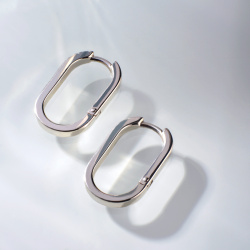 INFANTA Серьги овальные Base 8 на 16 серебро