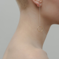 MS. MARBLE серьги Karma позолота