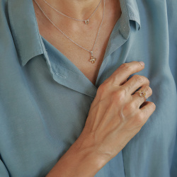 INFANTA Чокер Principessa Cerchio с цитрином в серебре