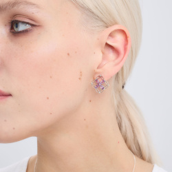 INFANTA Серьги Principessa Marchese с аметистами в серебре