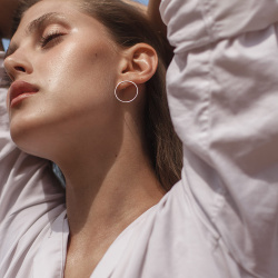 URBAN ISLAND серьга Essential Circles L (1 шт)