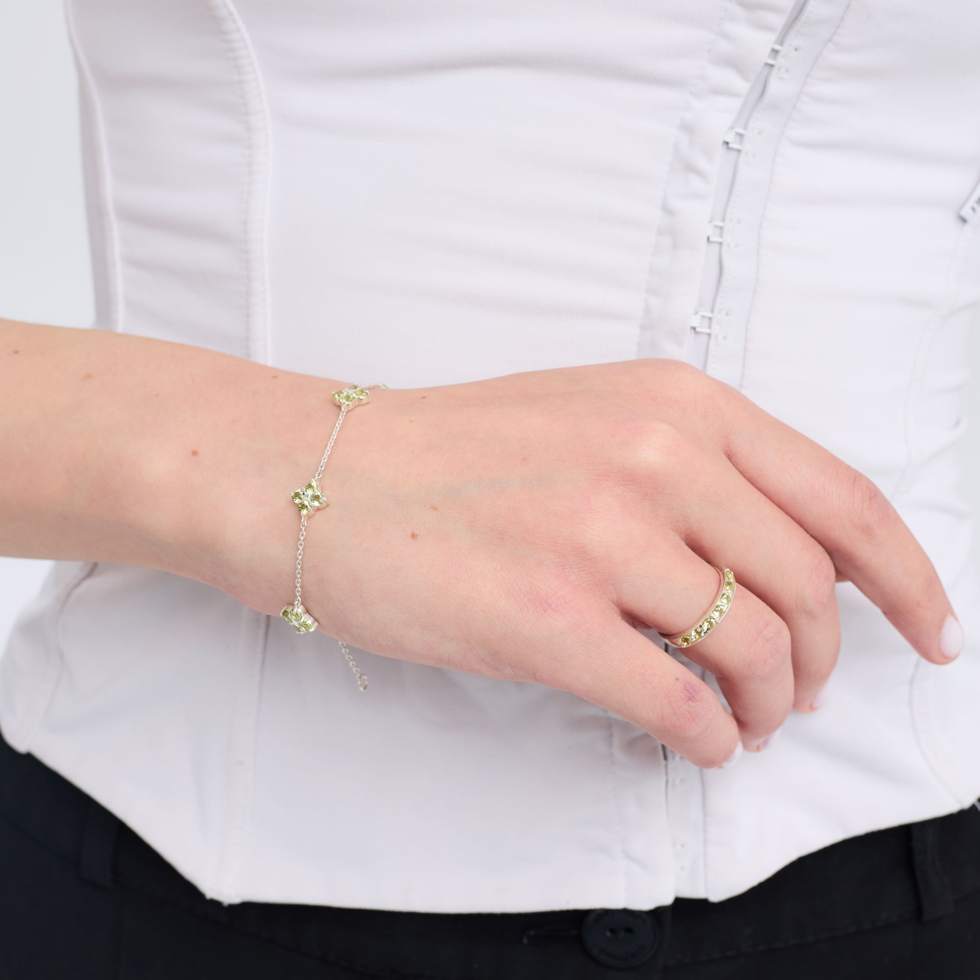 INFANTA Браслет Principessa Cinque с хризолитами