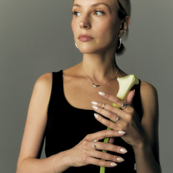 INFANTA Серьги хупы Nodo узлы