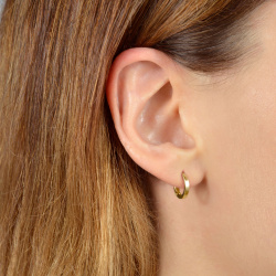 INFANTA Серьги круглые Base 8 на 8 позолота