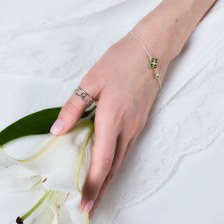 INFANTA Браслет Principessa Asimmetrico с хризолитами