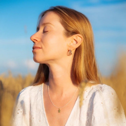 MS. MARBLE подвеска Angel на цепочке позолота