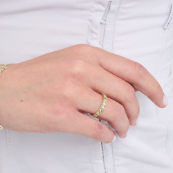 INFANTA Кольцо дорожка Principessa Traccia с хризолитами в серебре