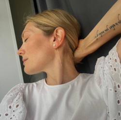 URBAN ISLAND серьга-протяжка Flower Forget Me Not