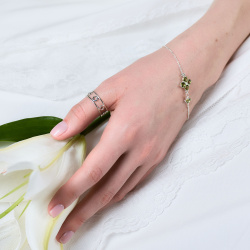 INFANTA Браслет Principessa Asimmetrico с хризолитами