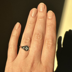 INFANTA Кольцо печатка Principessa Sigillo с топазом