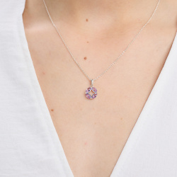 INFANTA Кулон Маркизы Principessa Marchese с аметистами в серебре