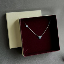 INFANTA Чокер Principessa Trifoglio piccolo с цитринами в серебре