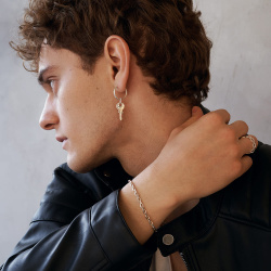 URBAN ISLAND серьга Hoop S + key | Unchained