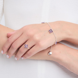 INFANTA Браслет Principessa Ciondolo с аметистами