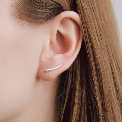 INFANTA Клаймбер Virgola Запятая на левое ухо серебро