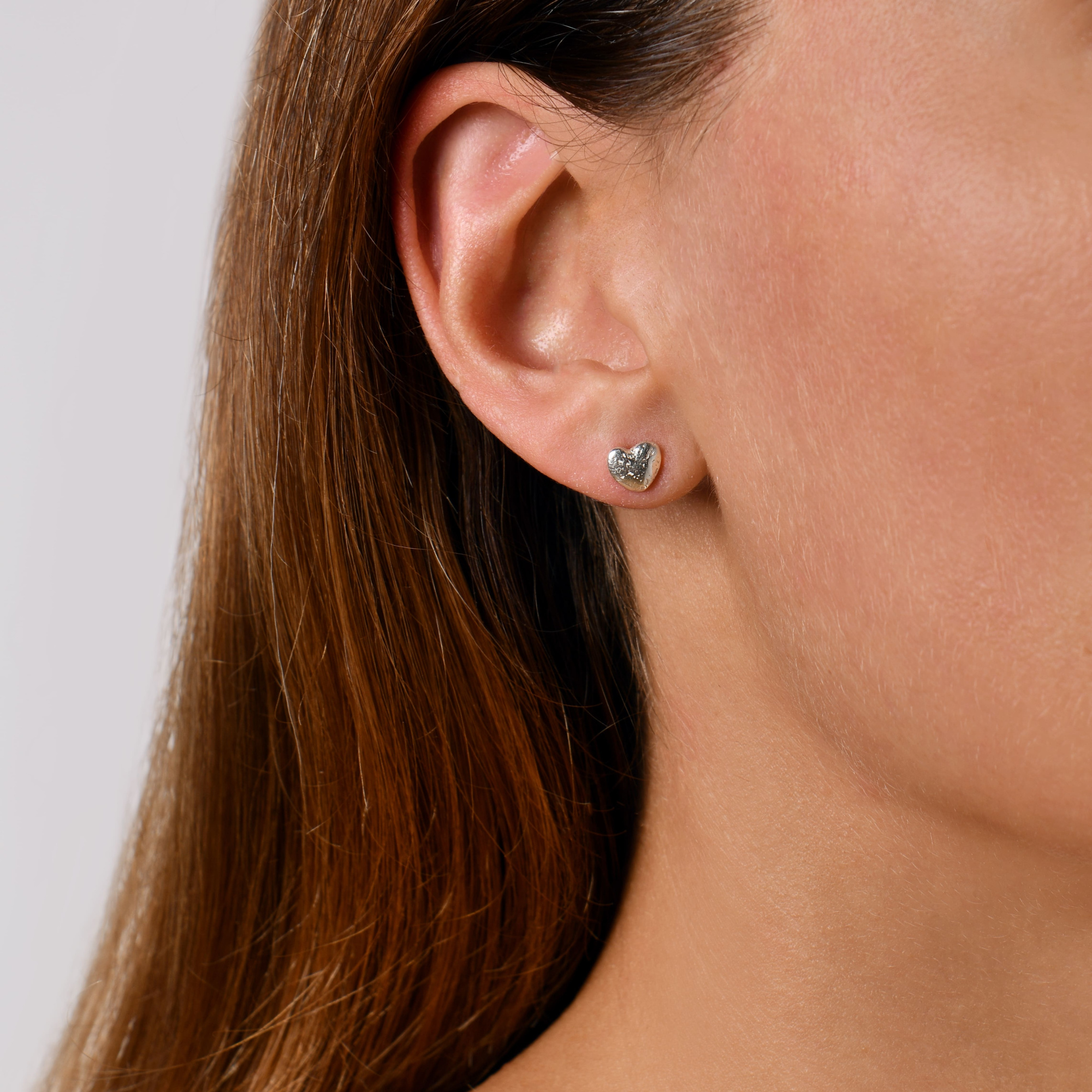 INFANTA Моносерьга-пусет Sasso Сердце серебро