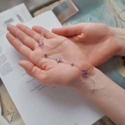 INFANTA Браслет Principessa Quadrifoglio с аметистами