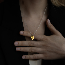 MS. MARBLE подвеска Third eye на цепочке позолота