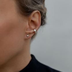 INFANTA Кафф Polsino C3 M c перем.сечением серебро