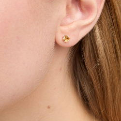 INFANTA Пусеты Principessa Punto с цитринами в серебре