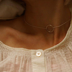 MS. MARBLE подвеска-чокер Karma серебро