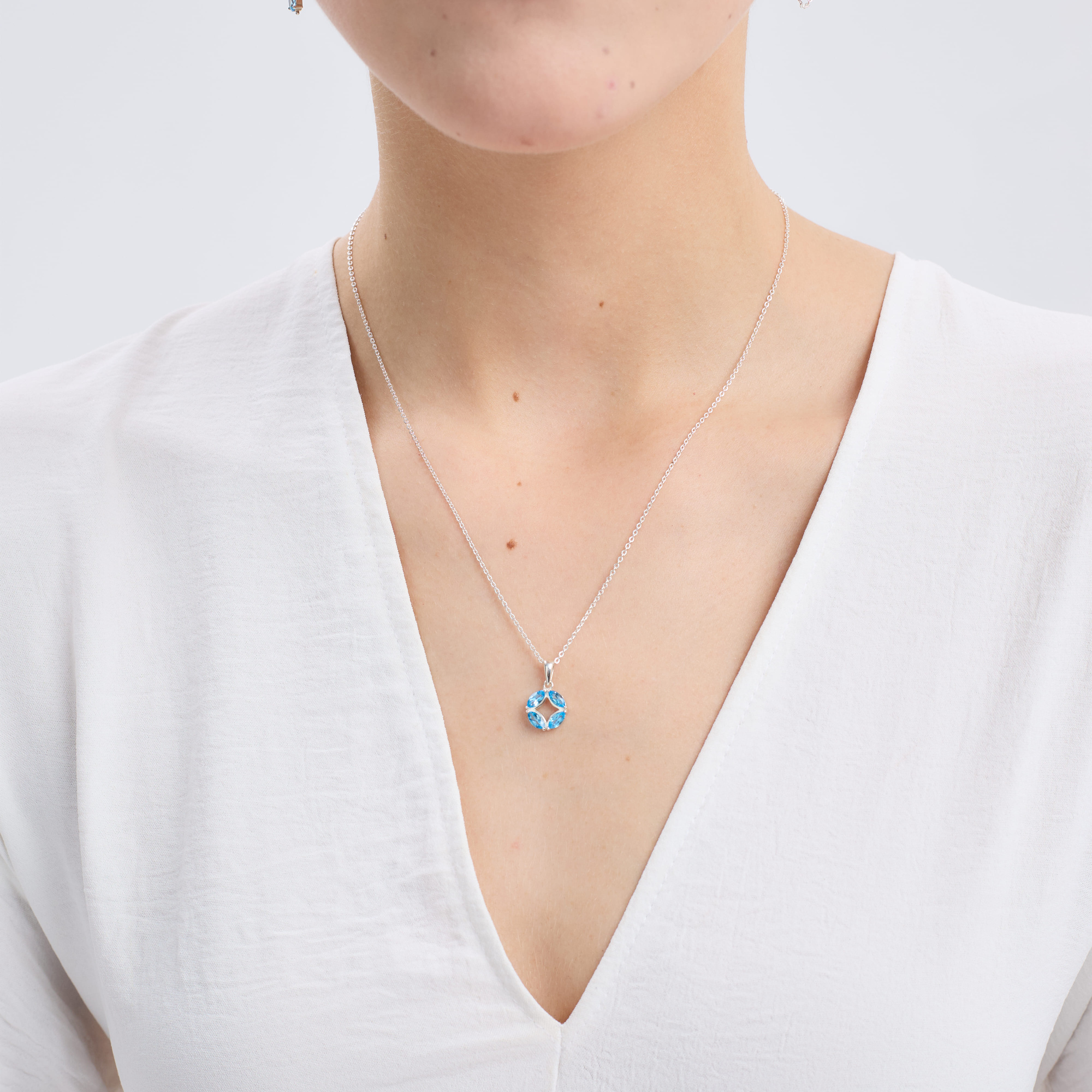 INFANTA Кулон Маркизы Principessa Marchese с топазами в серебре