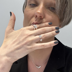 INFANTA Кольцо широкое Matassa намотка