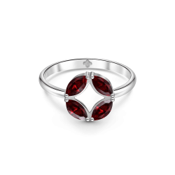INFANTA Кольцо Principessa Marchesa с гранатами в серебре