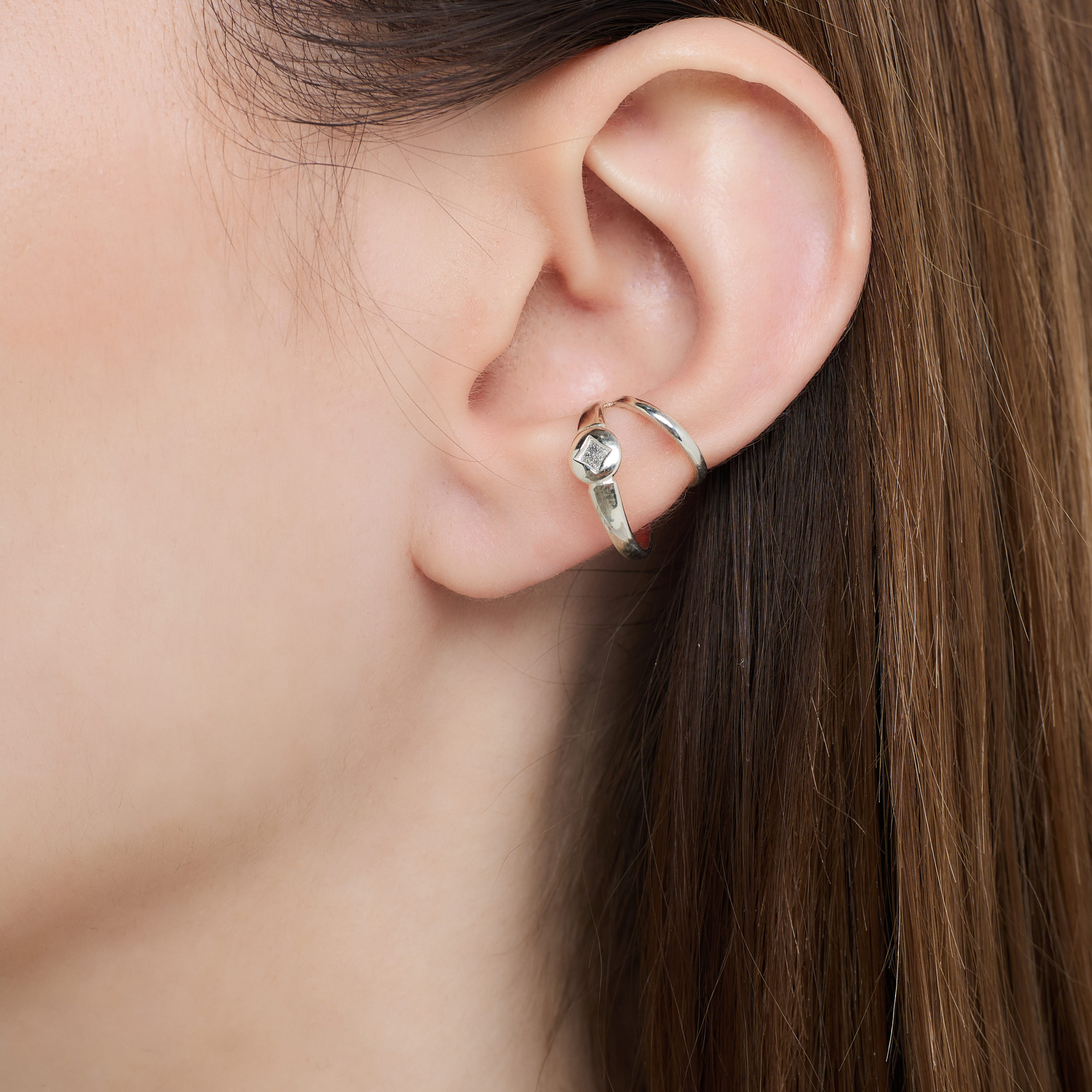 INFANTA Кафф двойной Anello Principessa серебро