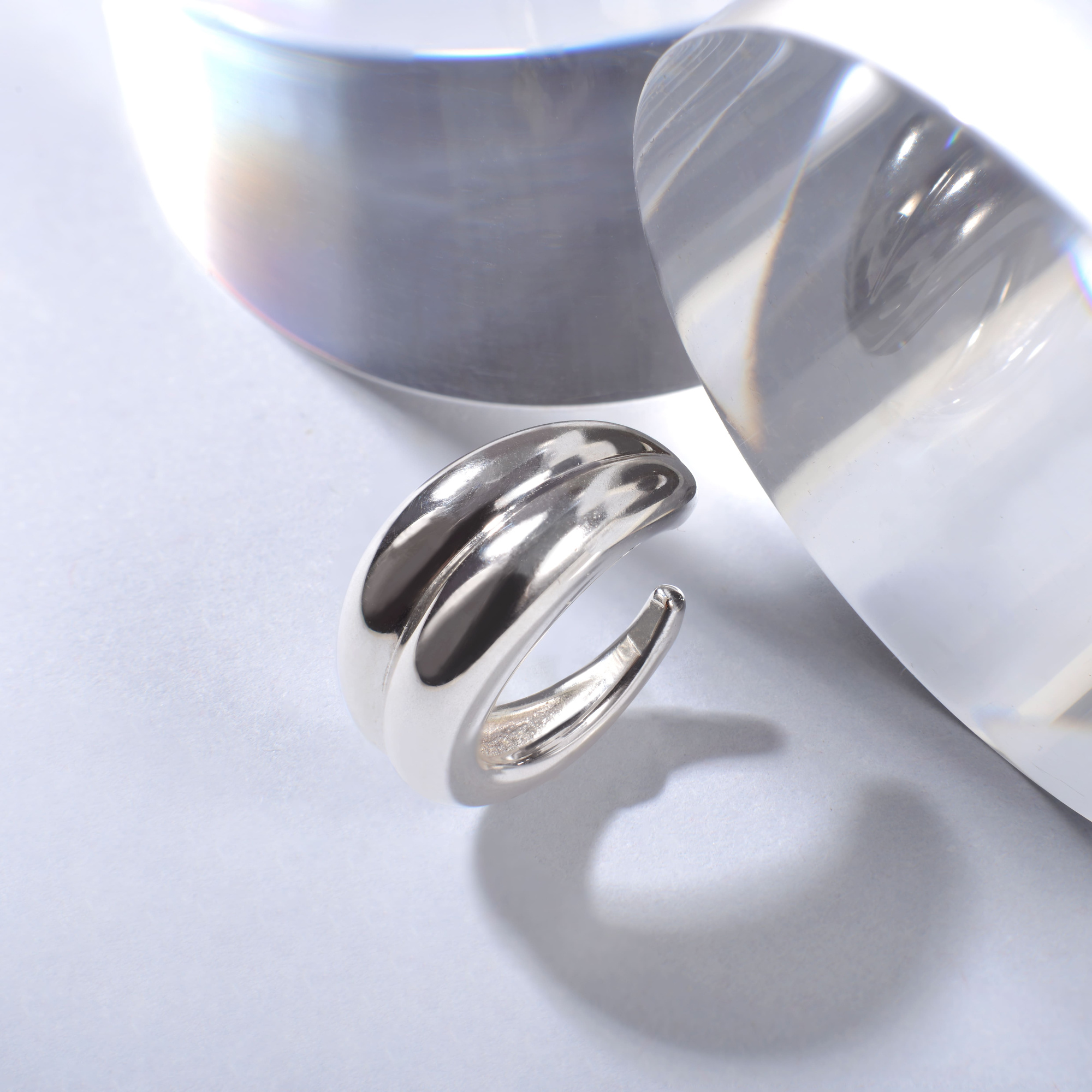 INFANTA Кафф Cuore Сердце серебро