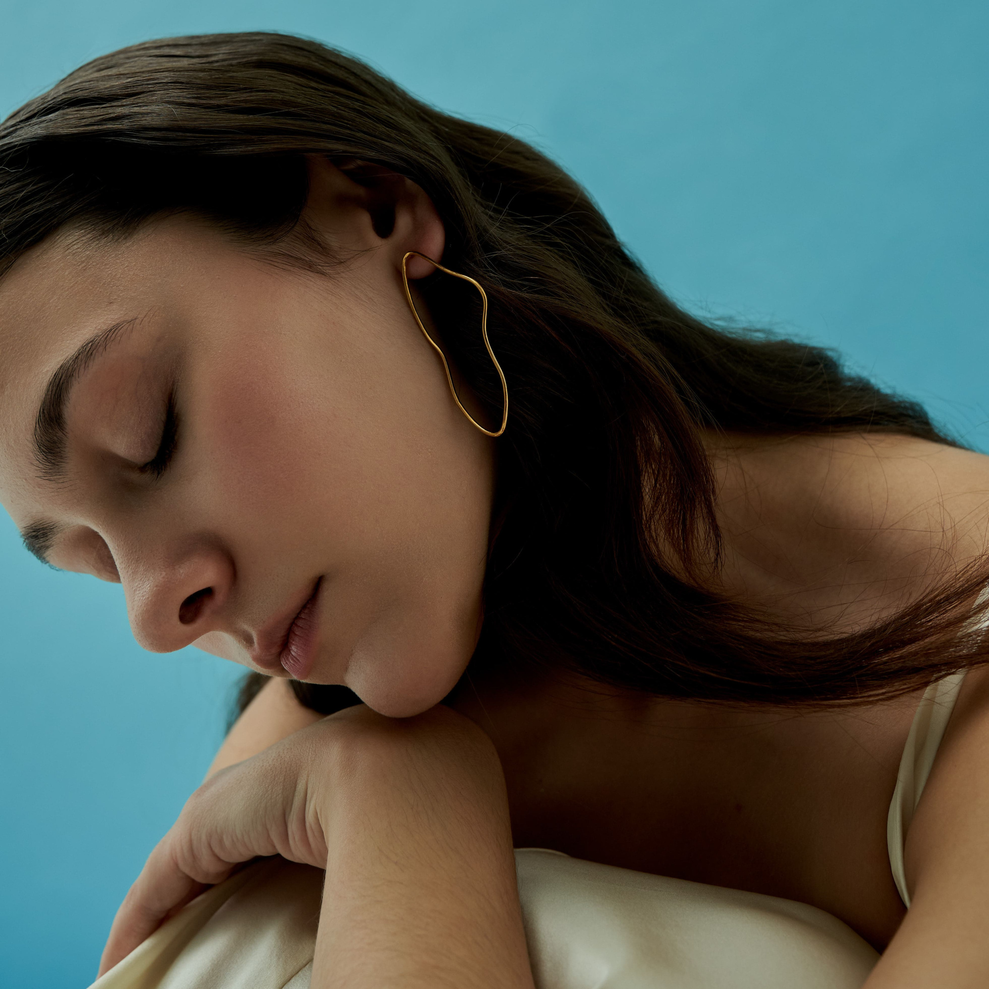 MS. MARBLE серьги Empathy closed позолота