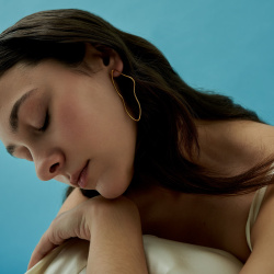 MS. MARBLE серьги Empathy closed позолота