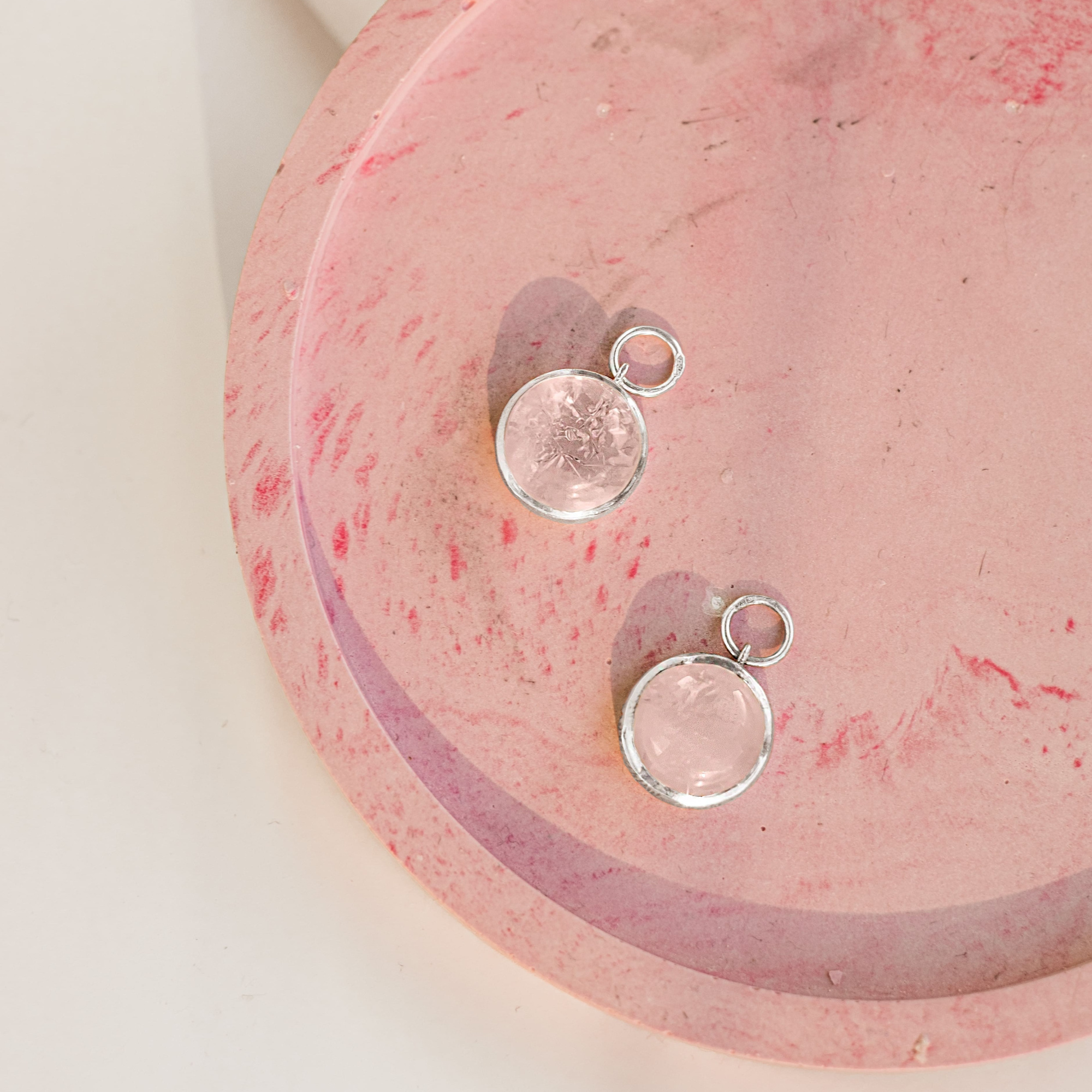 EKATERINA TOLSTAYA Подвесы на серьги с розовым кварцем