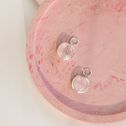 EKATERINA TOLSTAYA Подвесы на серьги с розовым кварцем