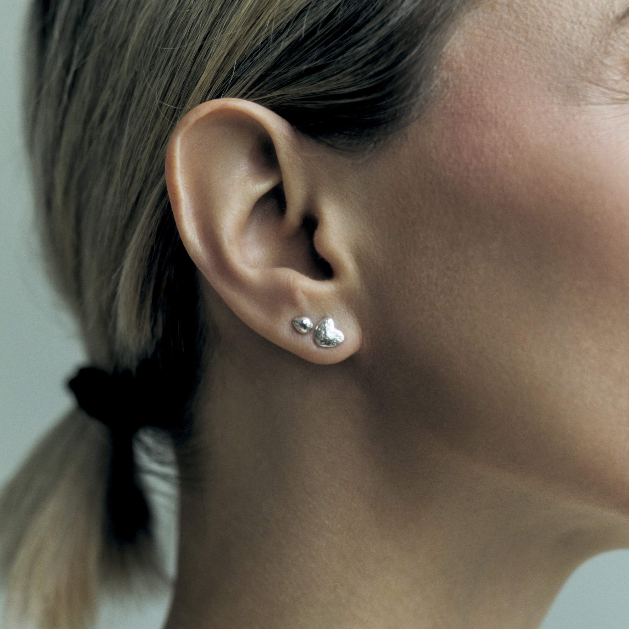 INFANTA Моносерьга-пусет Sasso Сердце серебро